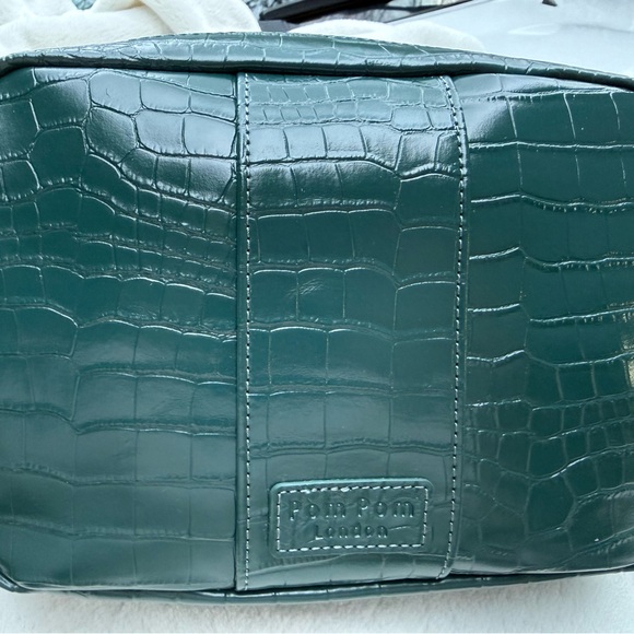Pom Pom London Handbags - Pom Pom London Marine Blue Croc City